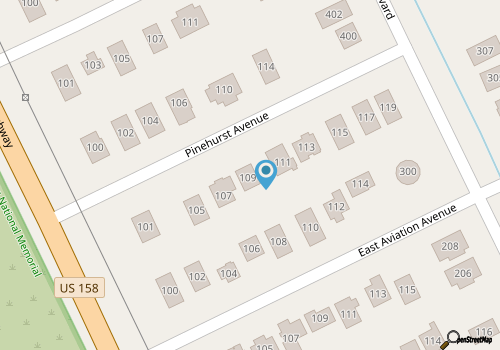 Salty Vibes/2 Blocks to Beach/Close Beach Access/Wright Memorial & Ocean Views map location