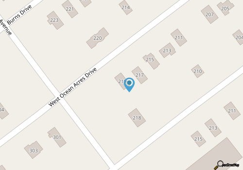 Steps to the Beach! Renovated 2021! Hot Tub! Minutes to Grocery Stores & Dining! map location