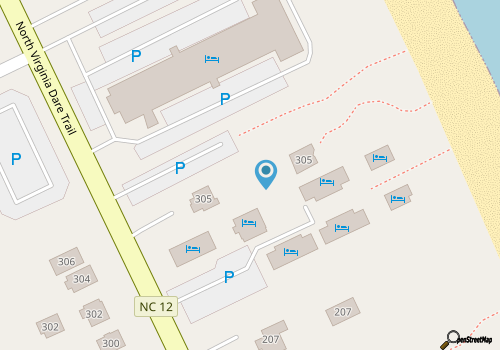 Summer Nights 4 Bedroom Oceanside Home in Kill Devil Hills map location