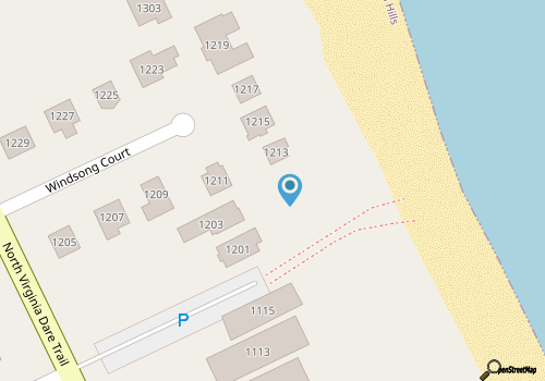 K1208 Going to Carolina. Oceanfront, Pool, Hot Tub, Pool Table, Theater map location