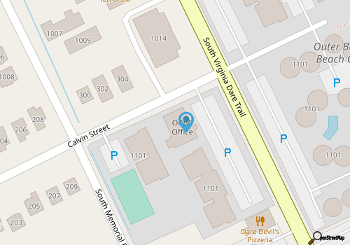 Beachfront Condo @ Outer Banks Beach Club, 3Pools, closest to beach, & shops map location