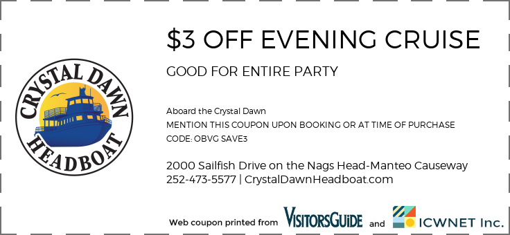 $3 OFF EVENING CRUISE GOOD FOR ENTIRE PARTY