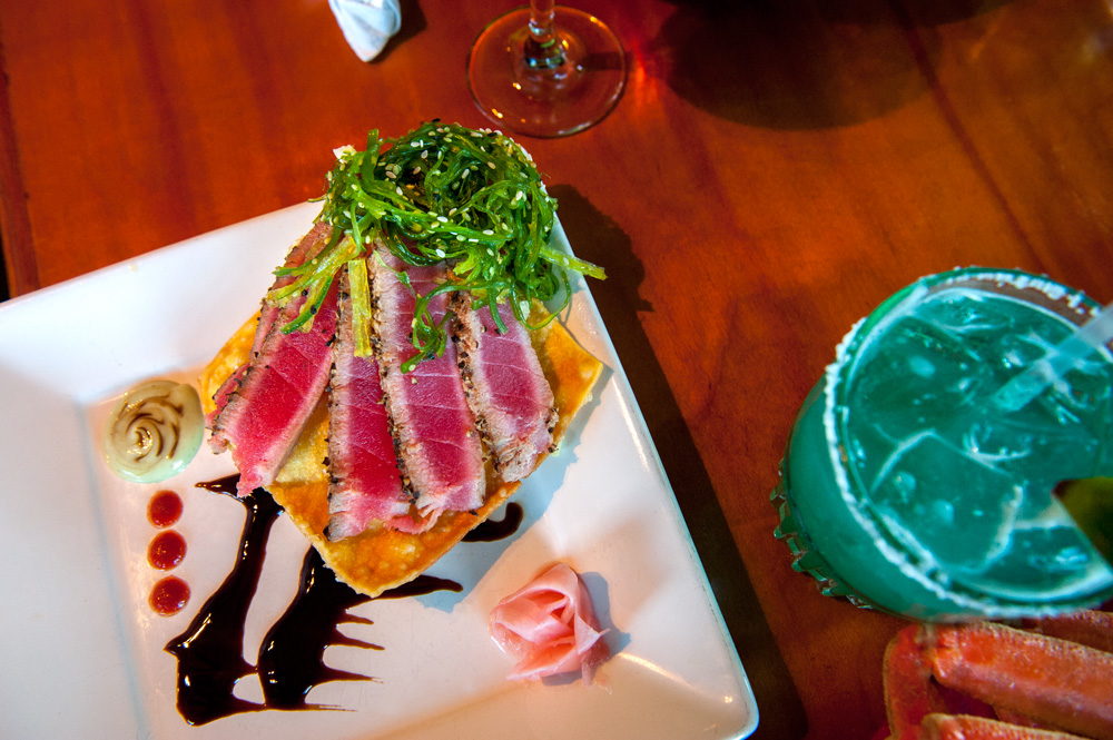 Fresh tuna at Goombays Grill & Raw Bar