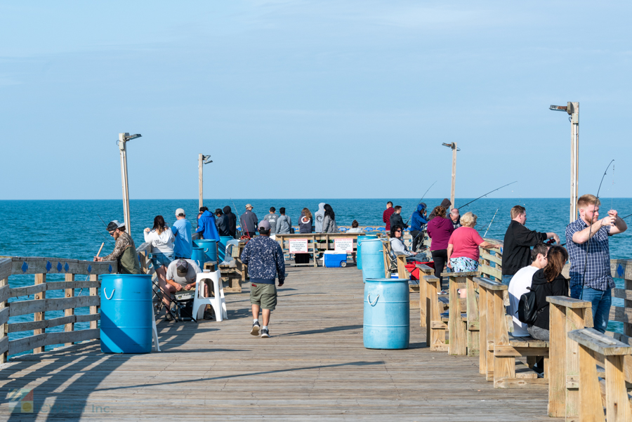 Fishermen on Avalon Fishing Pier