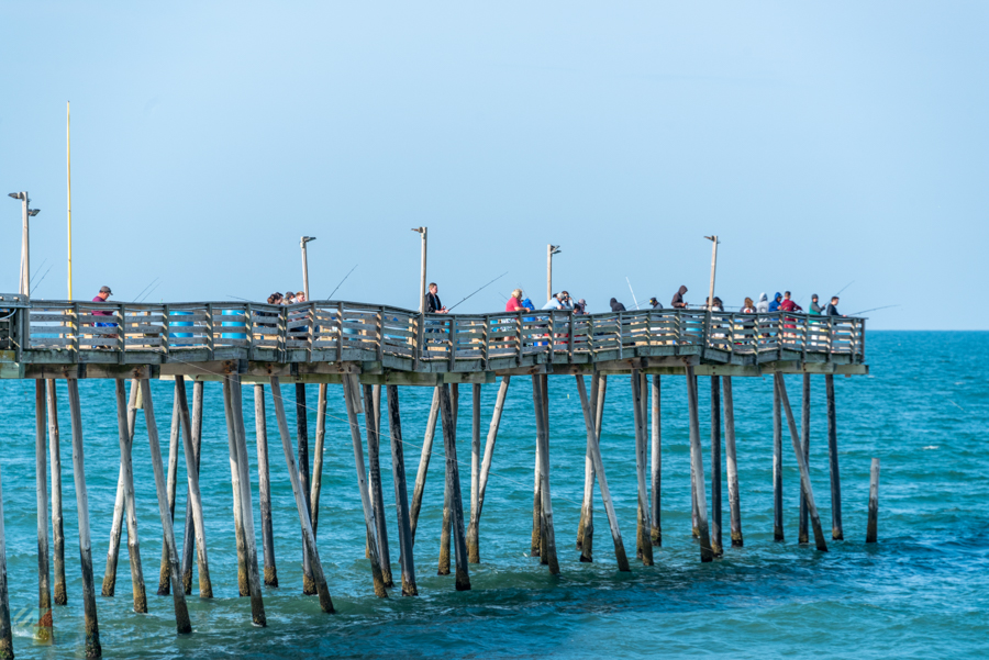 Fishermen on Avalon Fishing Pier