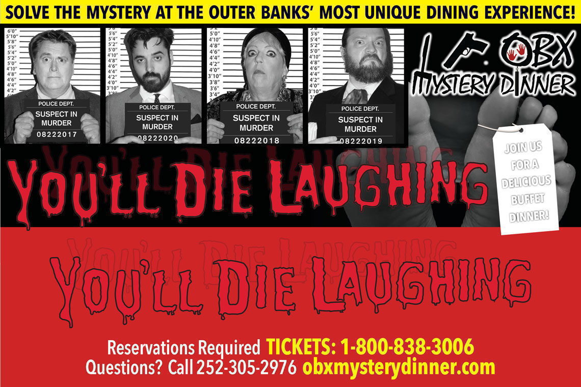 $4 OFF PER PERSON BUFFET DINNER & INTERACTIVE COMEDY MURDER