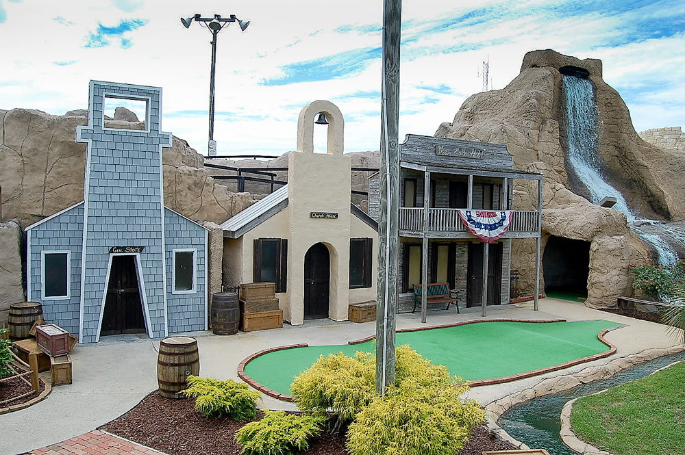 The mini golf course at Lost Treasure Golf