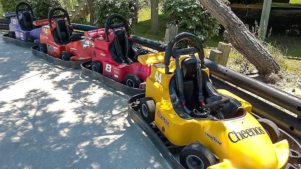 Colorful karts at Nags Head Raceway