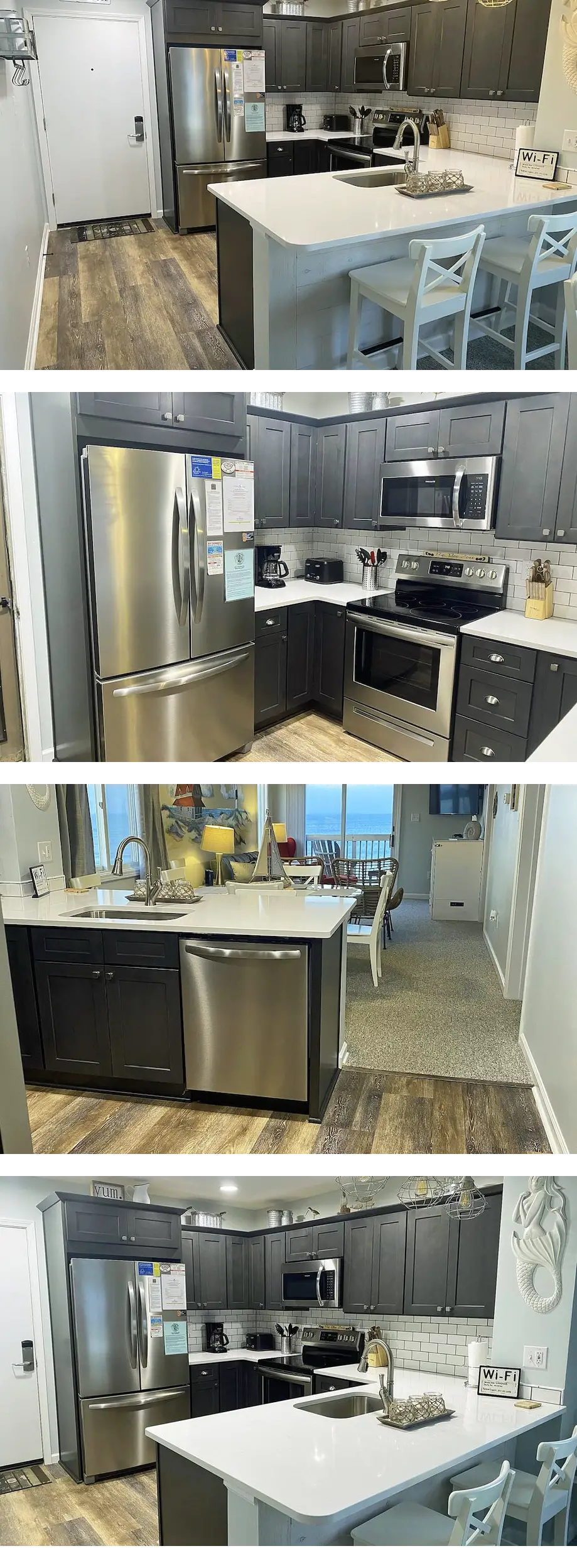 KD1401B- 2 BR Oceanfront condo with ocean and surf views, pool and WIFI.