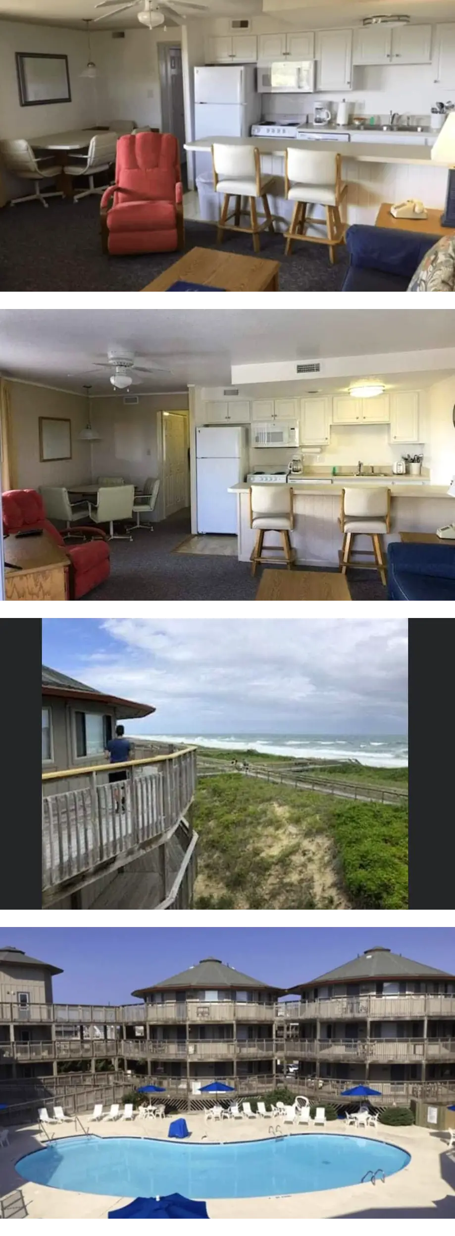 No cleaning fee Beachfront Condo in OBX MP 9 KHD