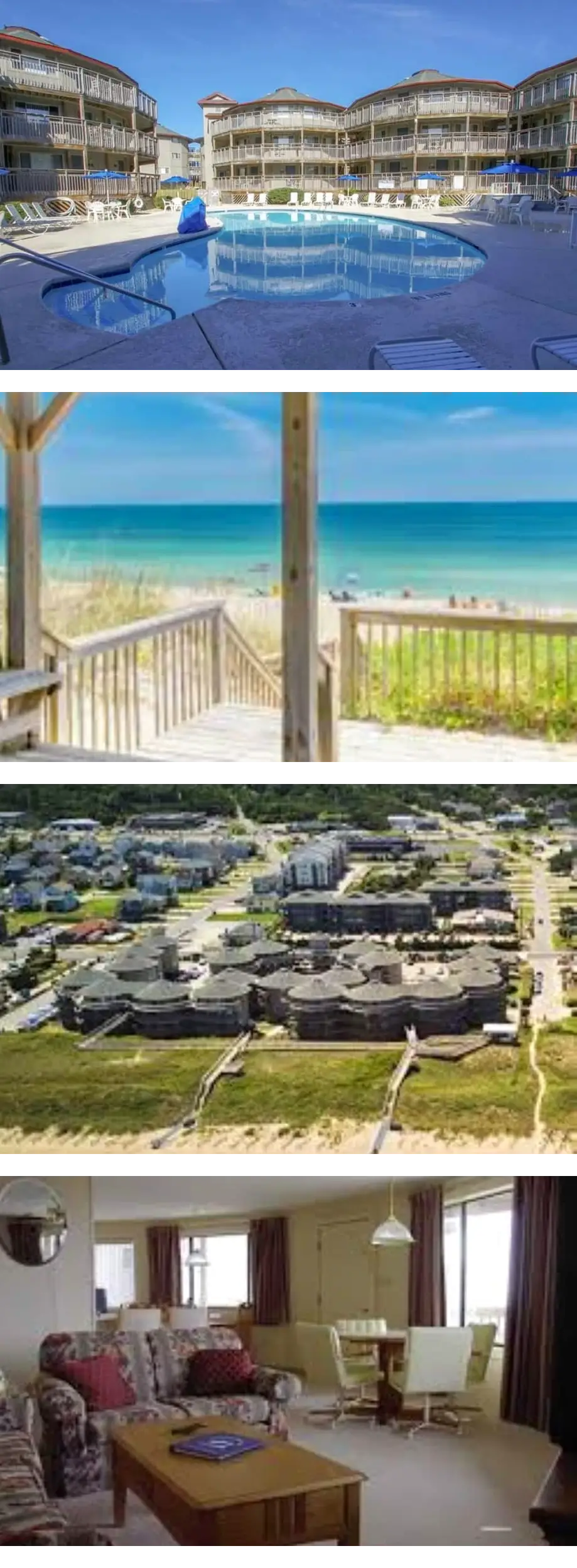 3 BR, 2 Bath Outer Banks Beach Club Timeshare Resort, Oceanside, Penthouse Condo