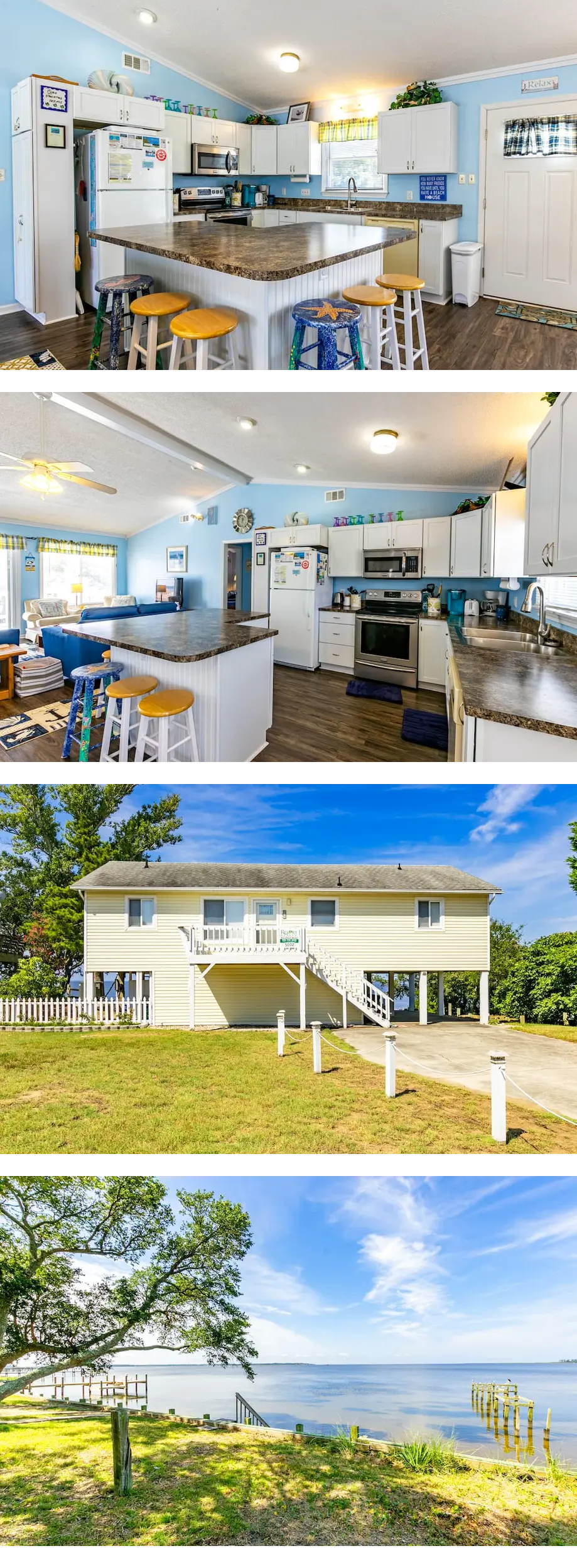 Experience the serene sound views at 5002 - Bohannon 4-bed soundfront house in Kill Devil Hills, NC
