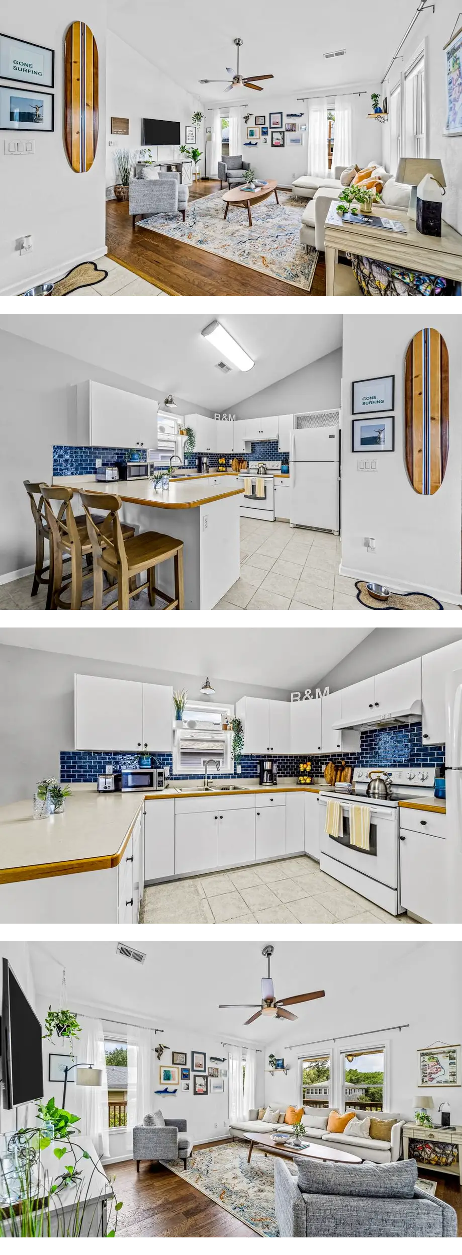 Soothing dog-friendly home with firepit, patio, deck, yard, kitchen, TV, & W/D