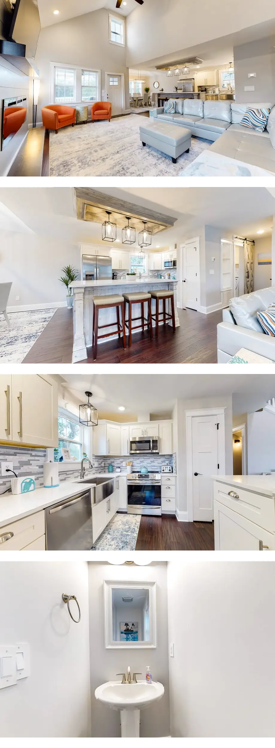 Island retreat with hot tub, grill, foosball table, scenic balcony, W/D, and AC