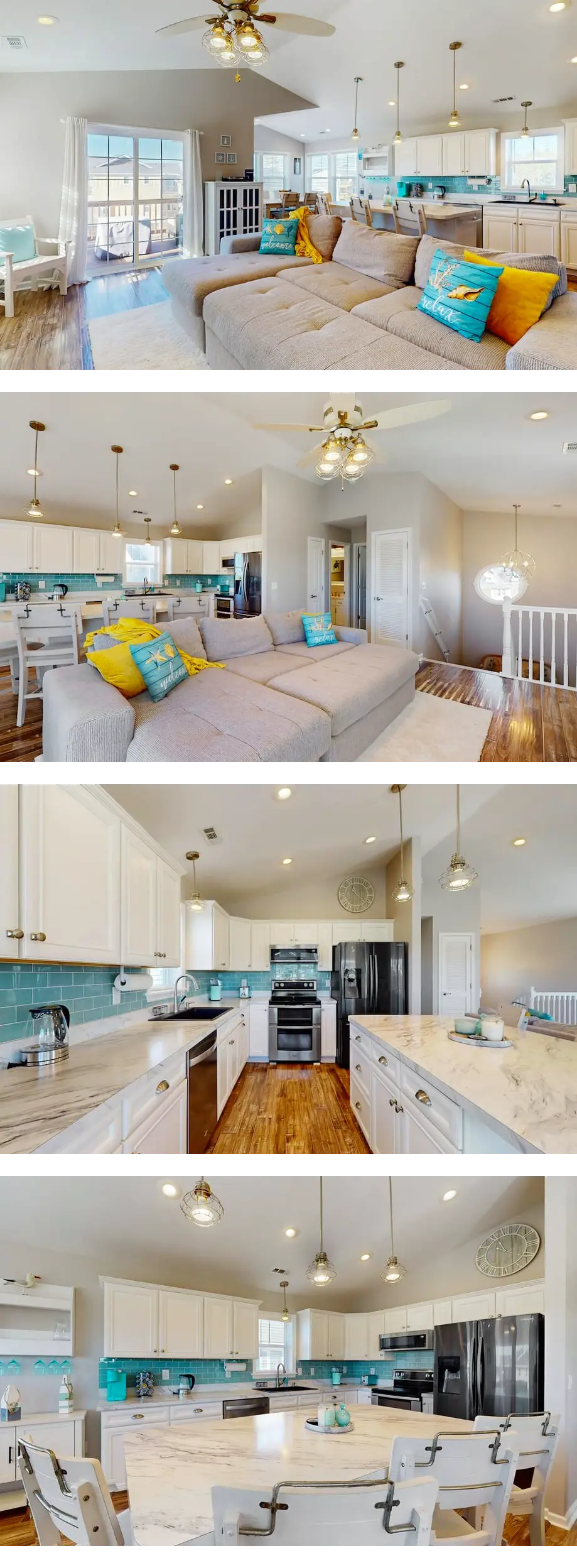 Luxe remodeled coastal home with outdoor pool, game room, firepit, 3 decks, W/D