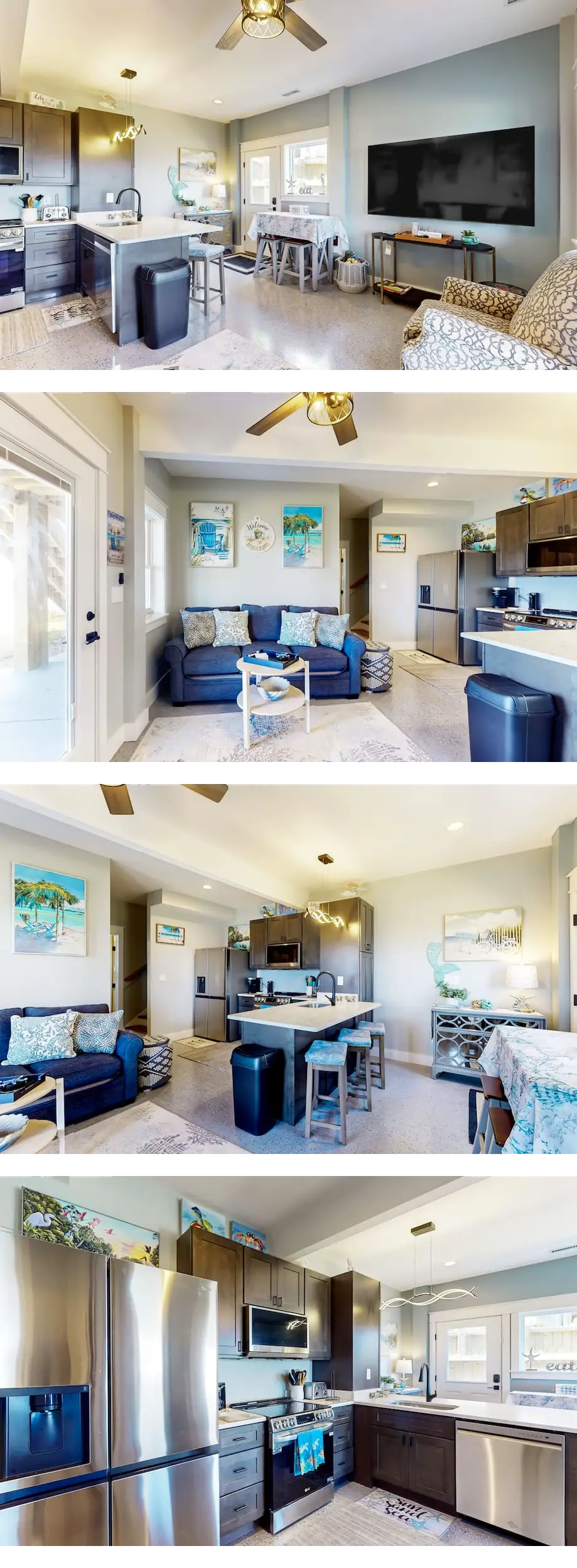 Waterfront apartment with lovely bay views, outdoor shower & fishing access