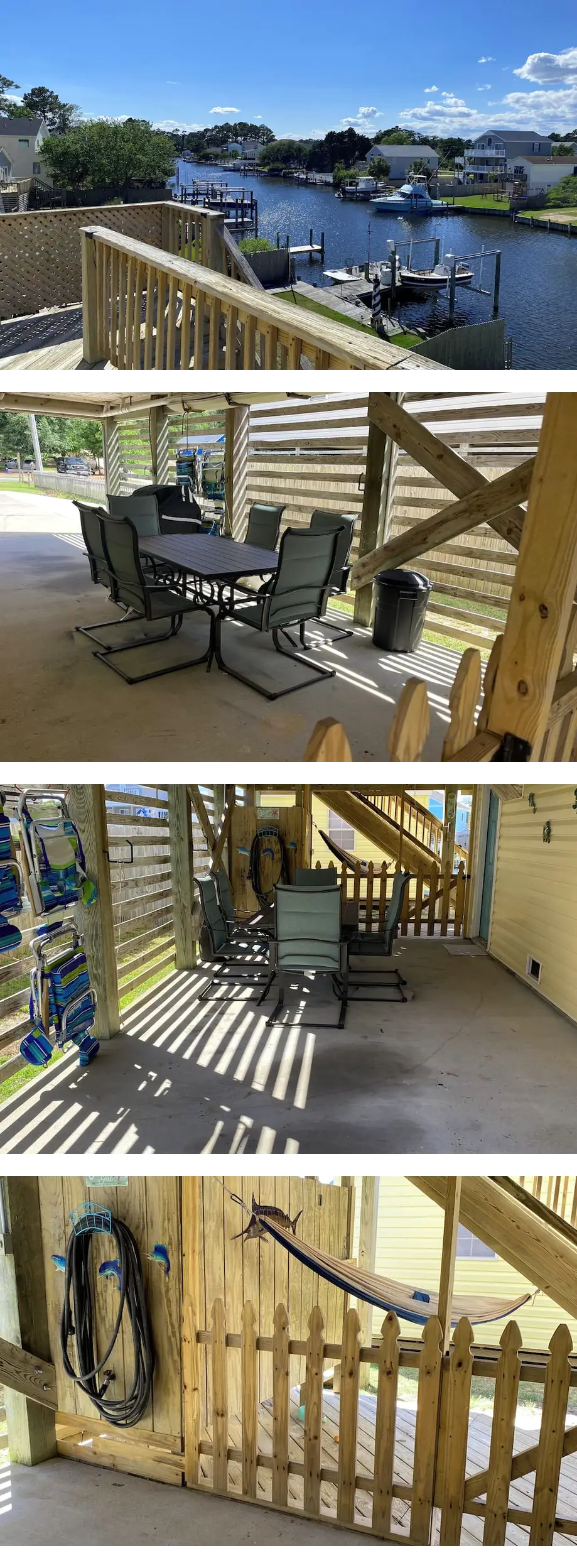 Outerbanks 3 bedroom, 2.5 bath house canal front with dock